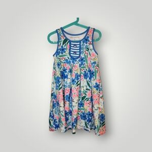 Millie Loves Lily Floral Blue and Pink Kids Dress size 6